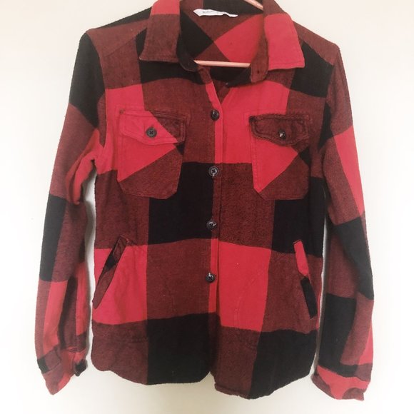 Woolrich Tops - Woolrich Wool Buffalo Check Flannel Shirt Jacket